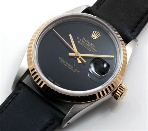 rolex 18k ss datejust custom black onyx|Rolex Datejust 79173 Black Onyx Dial .